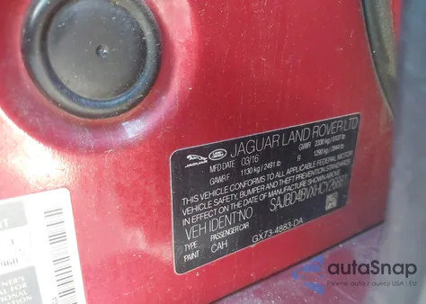 2017 Jaguar Xf 35T Premium z USA, uszkodzony, nr VIN SAJBD4BVXHCY26881